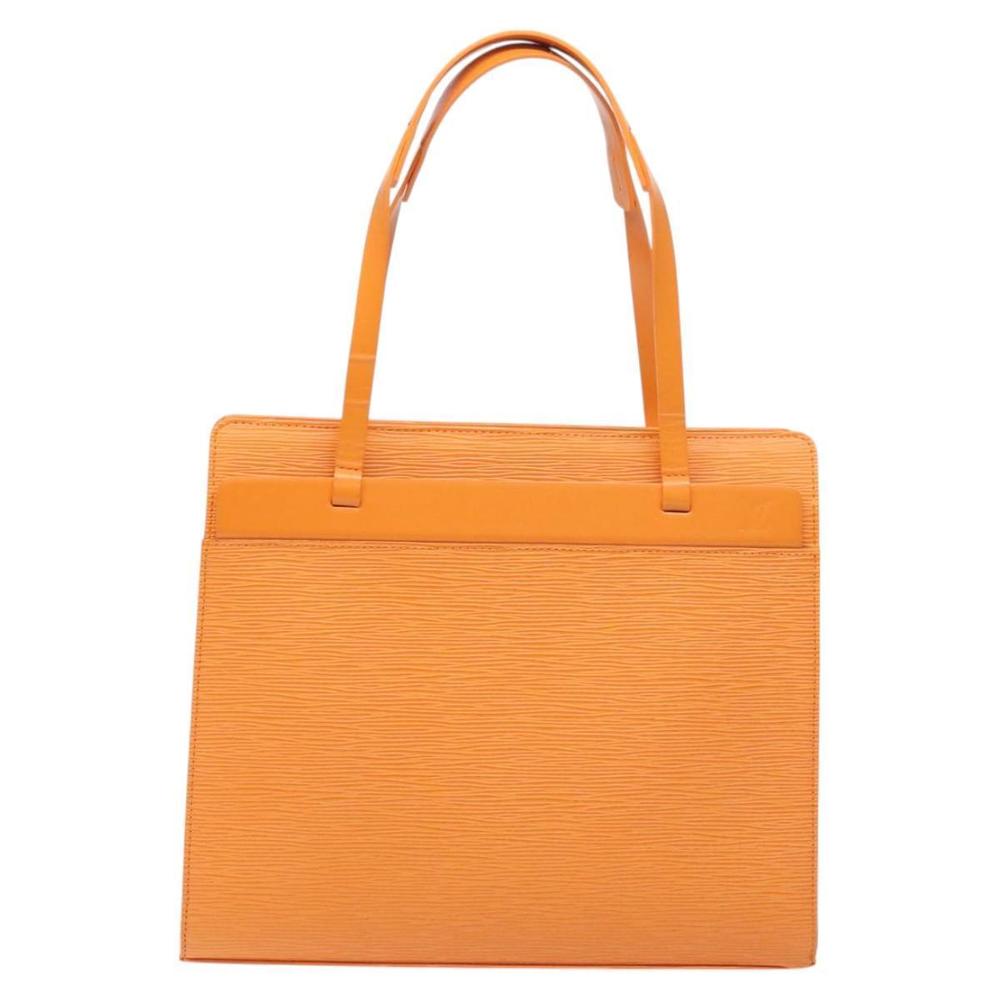 LOUIS VUITTON Epi Croisette PM Tote Bag Orange Mandarin M5249H LV Auth 126209 - Picture 13 of 16